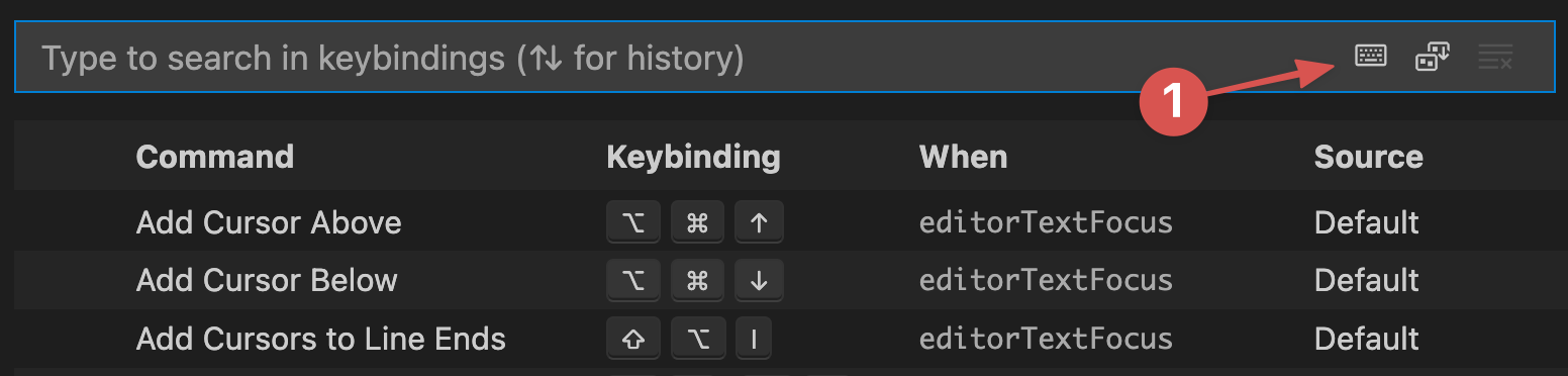 VS Code Keyboard Shortcut